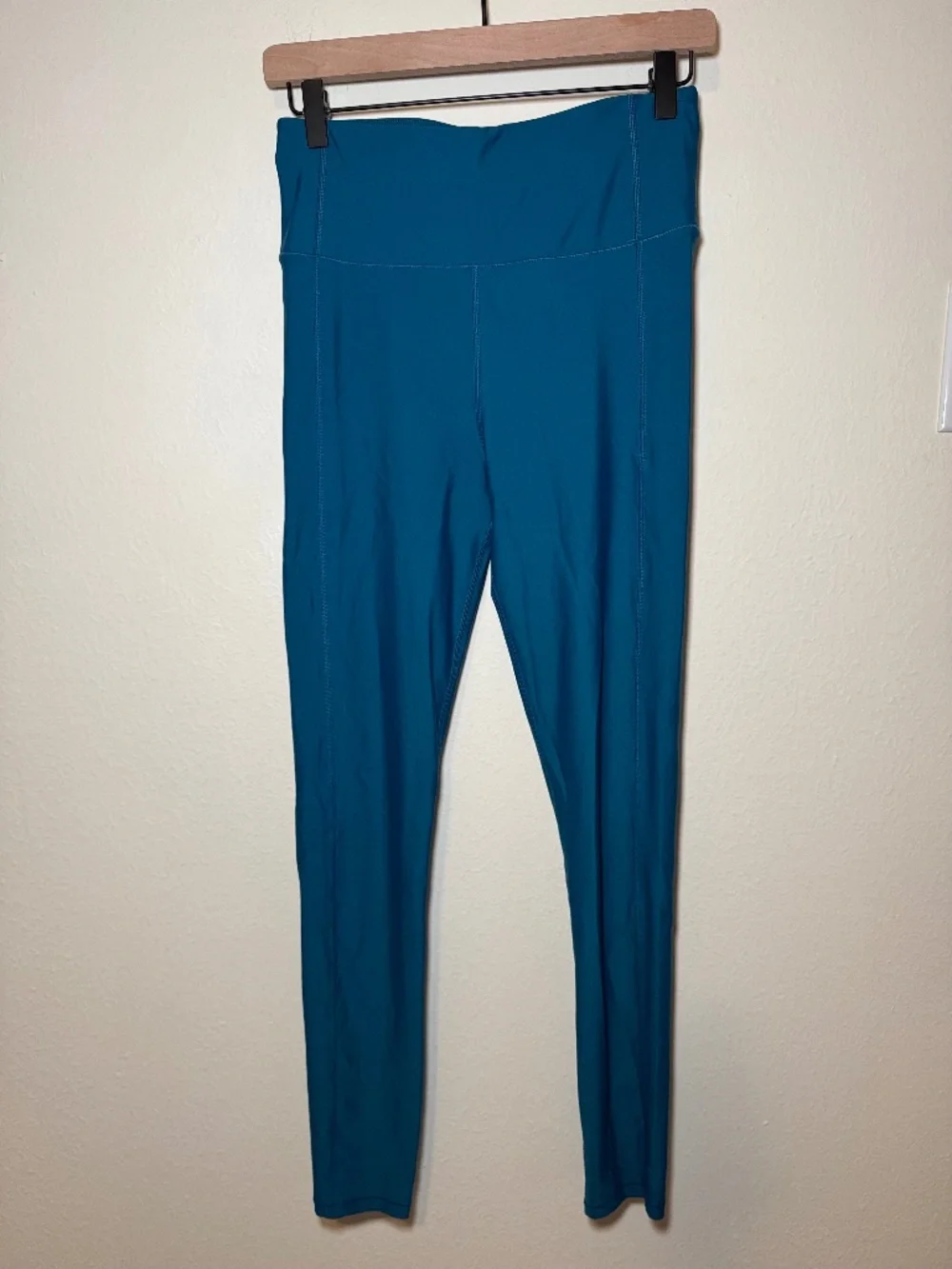 Sweaty Betty High Shine 7/8 Leggings Medium Blue High Rise Workout Athletic